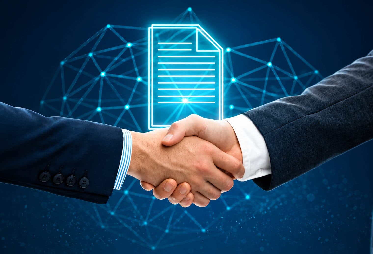Converge Lego agreement handshake preview